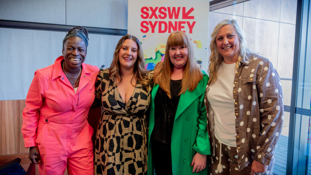 Luli Adeyamo, Camille Goldstone-Henry, Megan Dalla-Camina and Robyn Foyster at SXSW Sydney