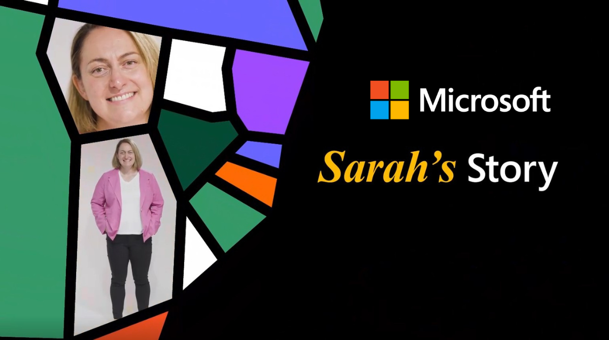 Microsoft - Meet Sarah Carney banner